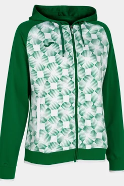 Chaqueta Con Capucha Joma Supernova III Verde Blanco