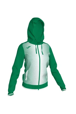 Chaqueta Con Capucha Joma Supernova Verde Blanco