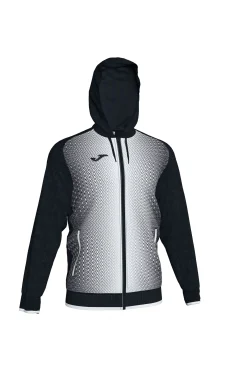 Chaqueta Con Capucha Joma Supernova Negro Blanco