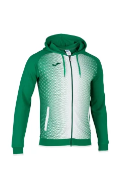 Chaqueta Con Capucha Joma Supernova Verde Blanco