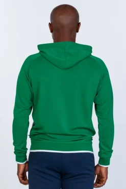 Chaqueta Con Capucha Joma Supernova Verde Blanco