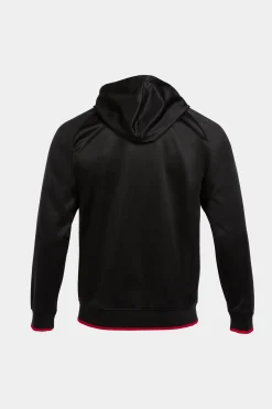 Chaqueta Con Capucha Joma Supernova III Negro Rojo