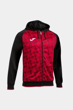 Chaqueta Con Capucha Joma Supernova III Negro Rojo