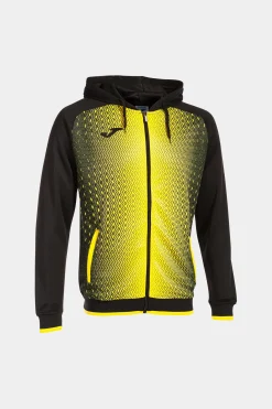 Chaqueta Con Capucha Joma Supernova Negro Amarillo