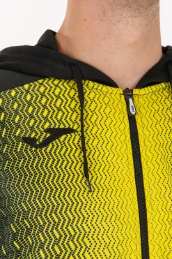 Chaqueta Con Capucha Joma Supernova Negro Amarillo