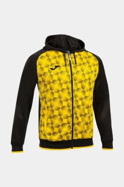 Chaqueta Con Capucha Joma Supernova III Negro Amarillo