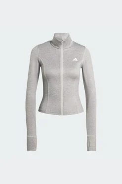 Chaqueta Workout Essentials Heather Con Cremallera adidas