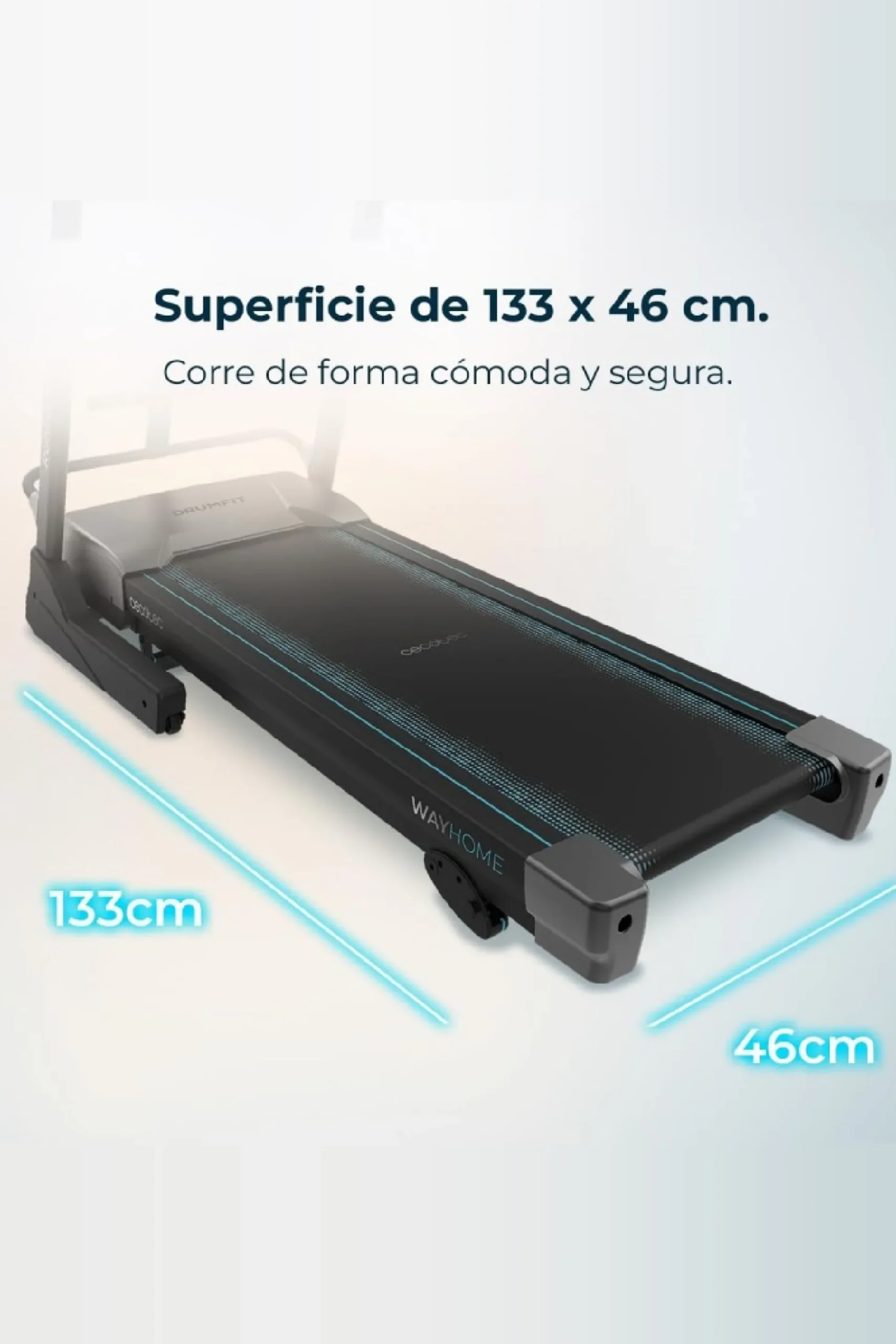 Cinta De Correr Plegable Cecotec Drumfit Wayhome 1800 Runner Sprint