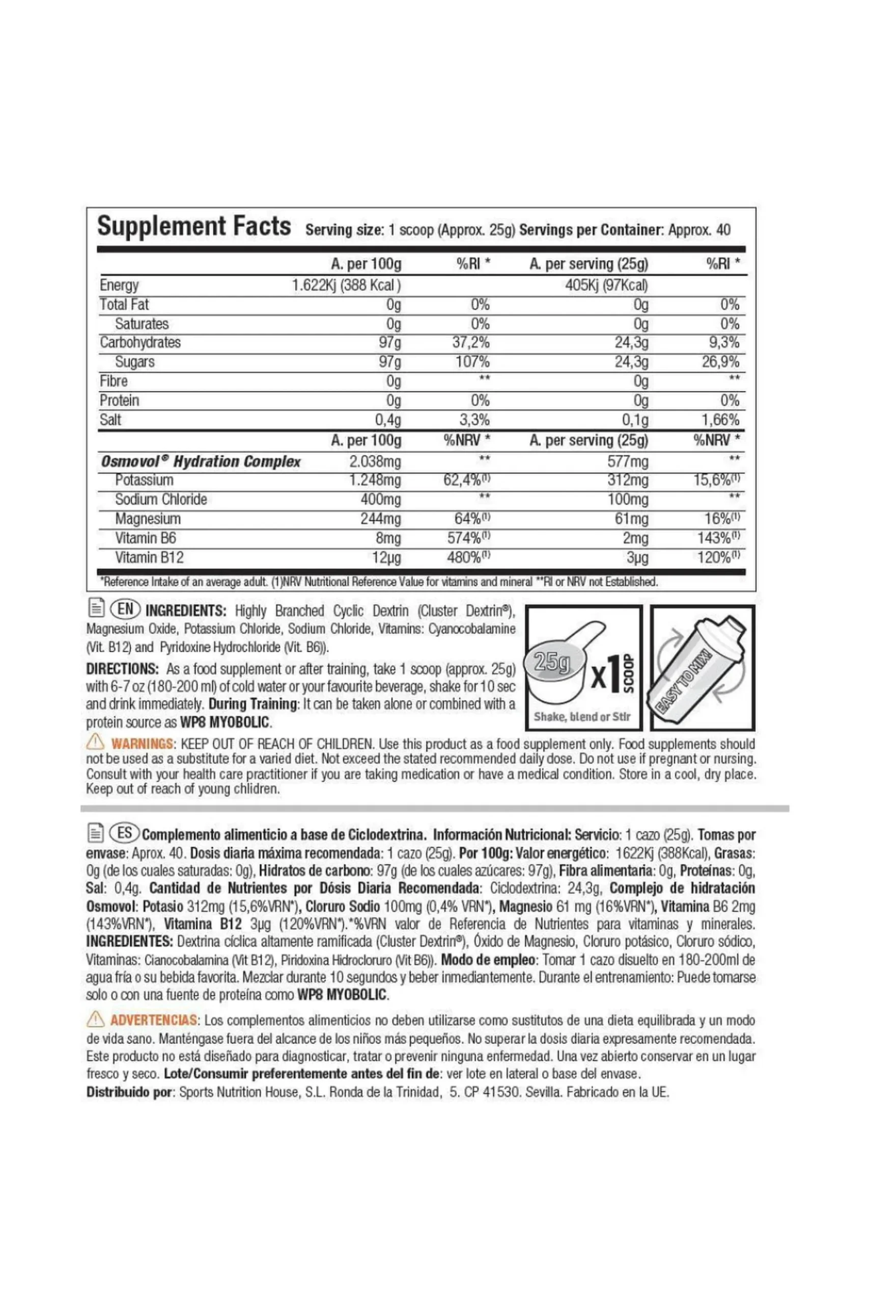 Cluster Dextrin 1 Kg