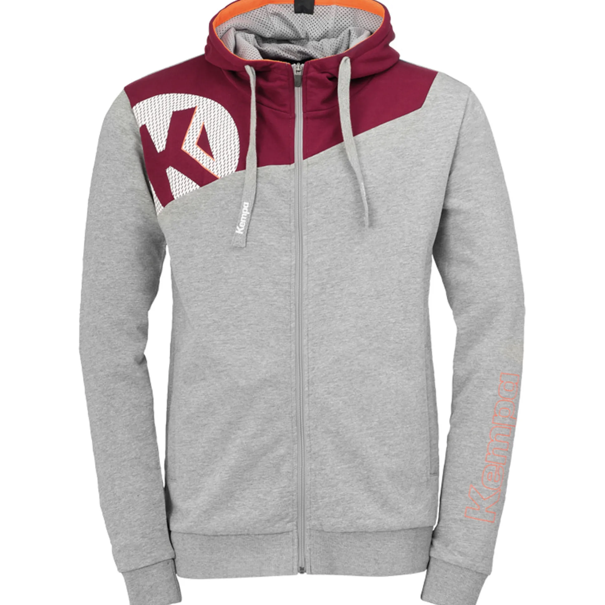 Core 2.0 Hood Jacket Gris Oscuro Mezcla/rojo O Kempa
