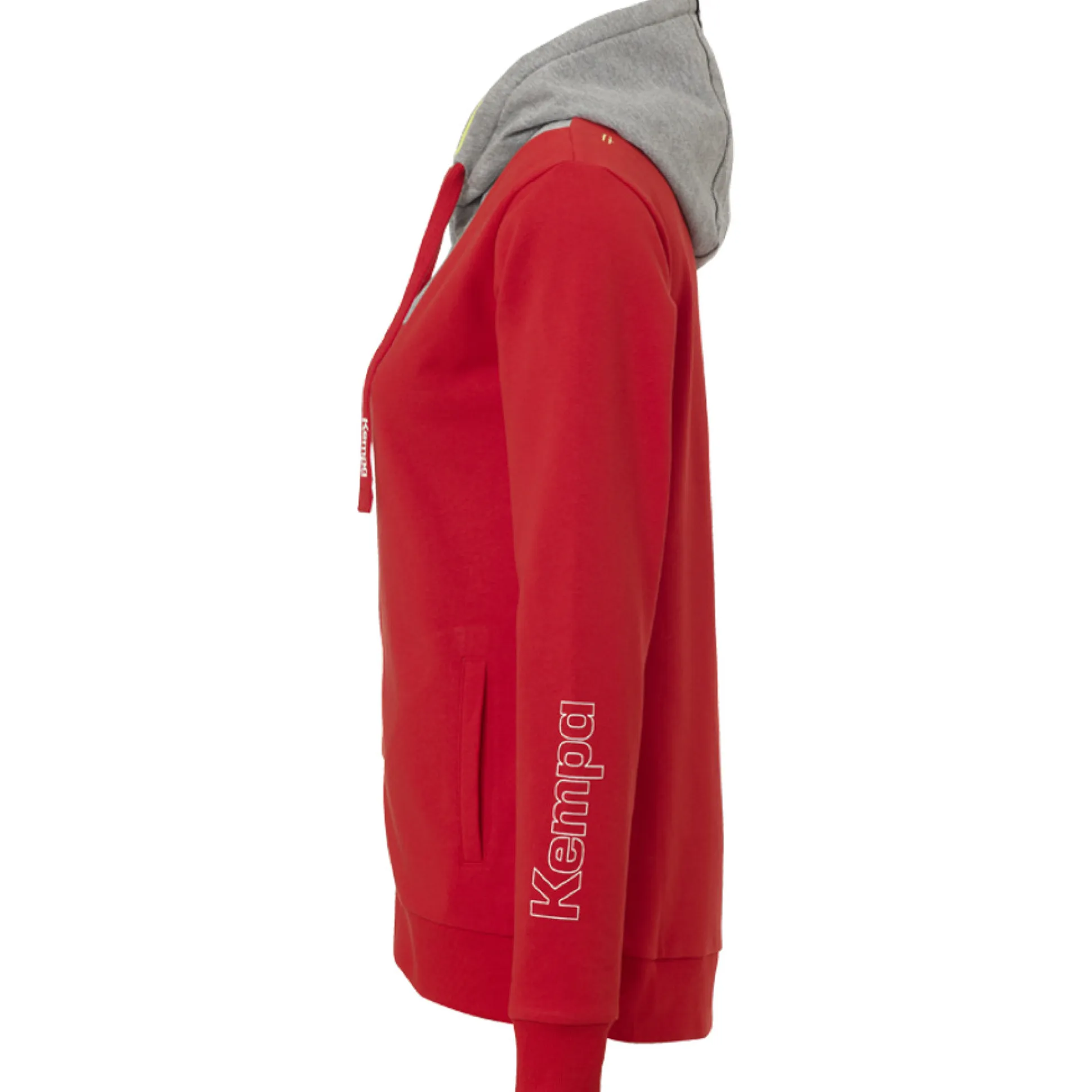 Core 2.0 Hood Jacket Women Rojo/gris Oscuro Mezcla Kempa