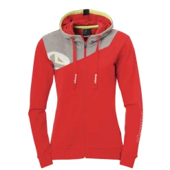 Core 2.0 Hood Jacket Women Rojo/gris Oscuro Mezcla Kempa
