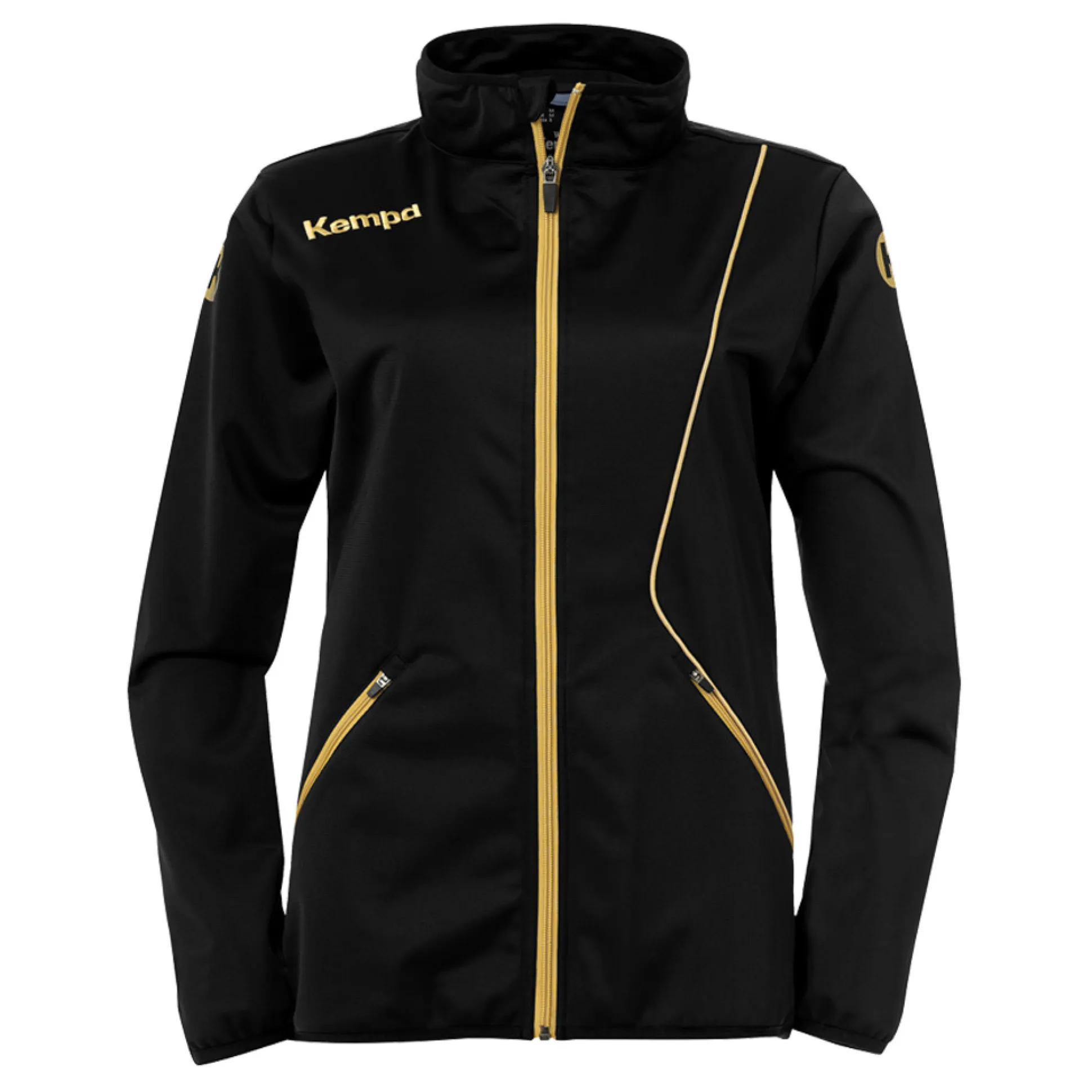 Curve Chaqueta Classic De Mujer Negro/dorado Kempa