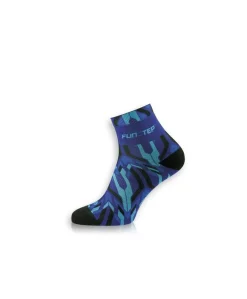 Funstep Calcetines Ciclismo Short. Azul Claro/azul Oscuro.