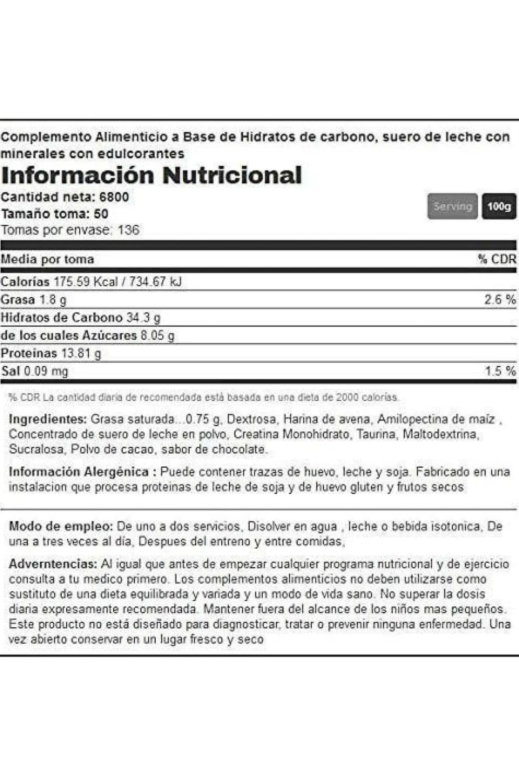 Furiux Mass 3 Kg Vainilla Canela