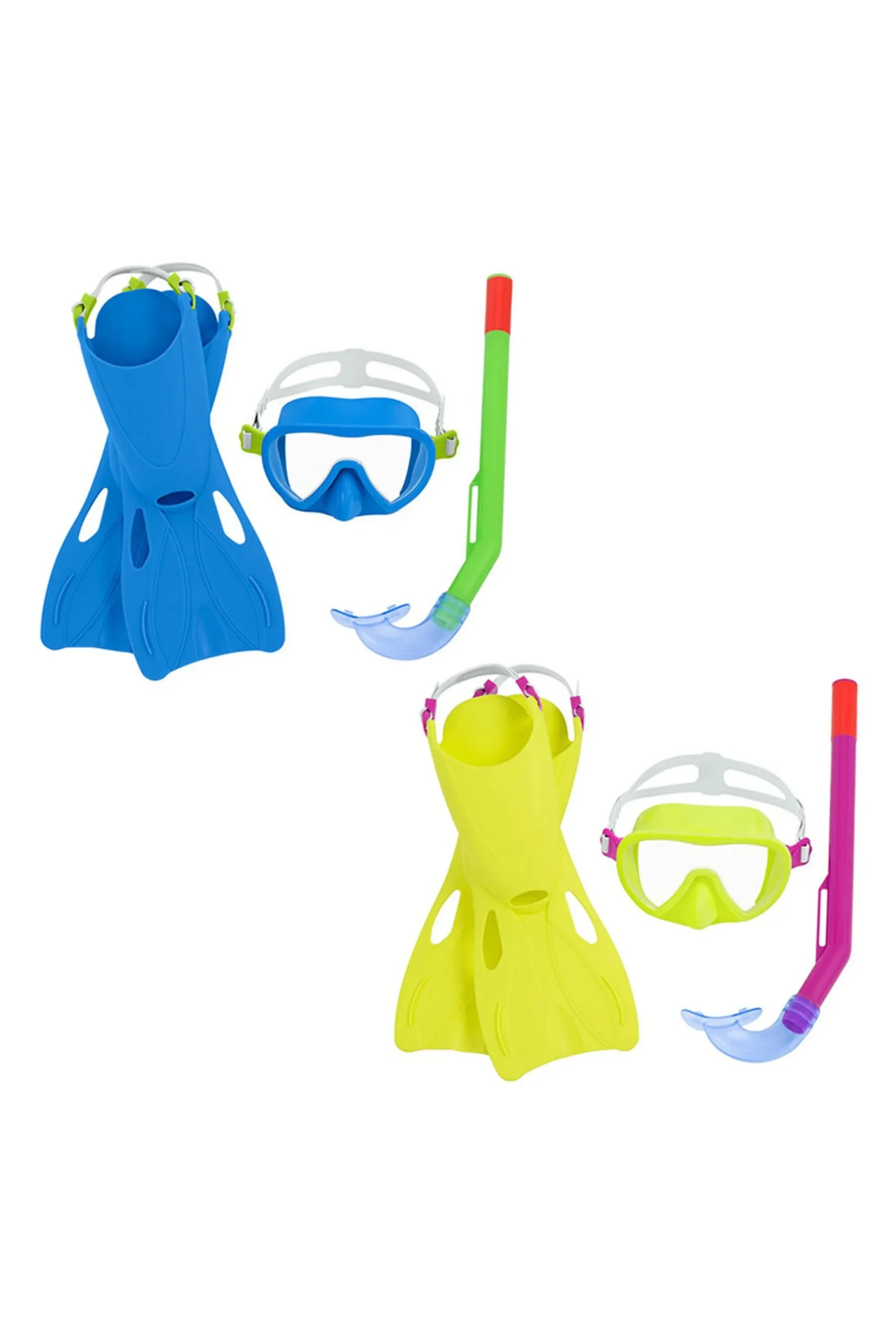 Gafas Buceo Con Tubo Y Aletas Bestway 24-27 (1 Unidad)