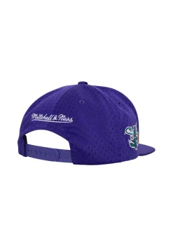 Gorra Mitchell & Ness Morada Hornets Meshed Up Snapback