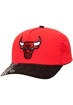 Gorra Mitchell & Ness Roja Bulls May Flowers Pro Snapback