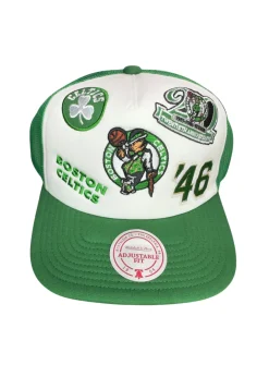 Gorra Mitchell & Ness Verde Celtics Gridlock Trucker Cap