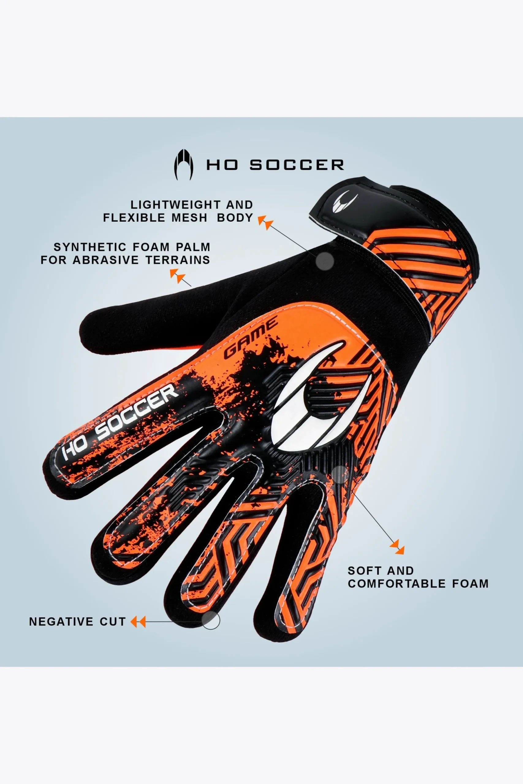 Guante De Portero Ho Soccer Infantil Game Naranja