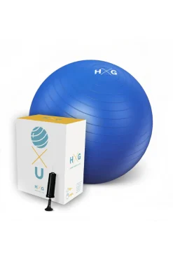 Hxg Fitball 65 CM Azul Con Inflador