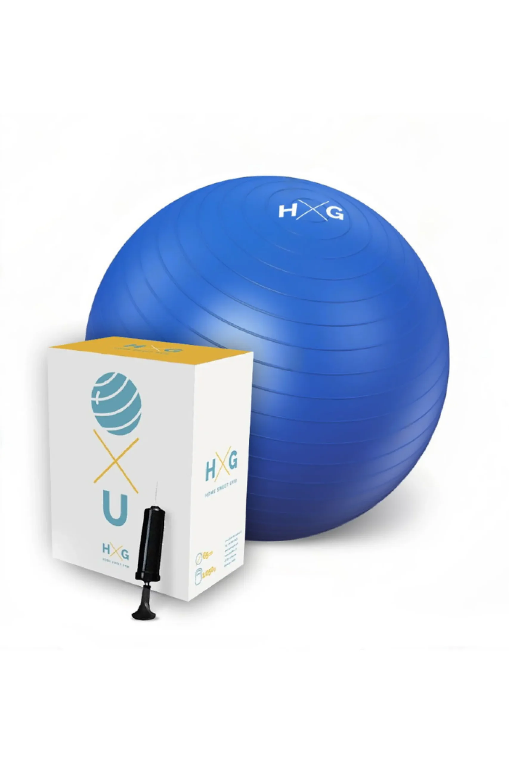 Hxg Fitball 65 CM Azul Con Inflador
