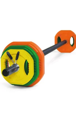 Hxg Set Bodypump 17,5 Kg Con Barra Y Discos De Colores