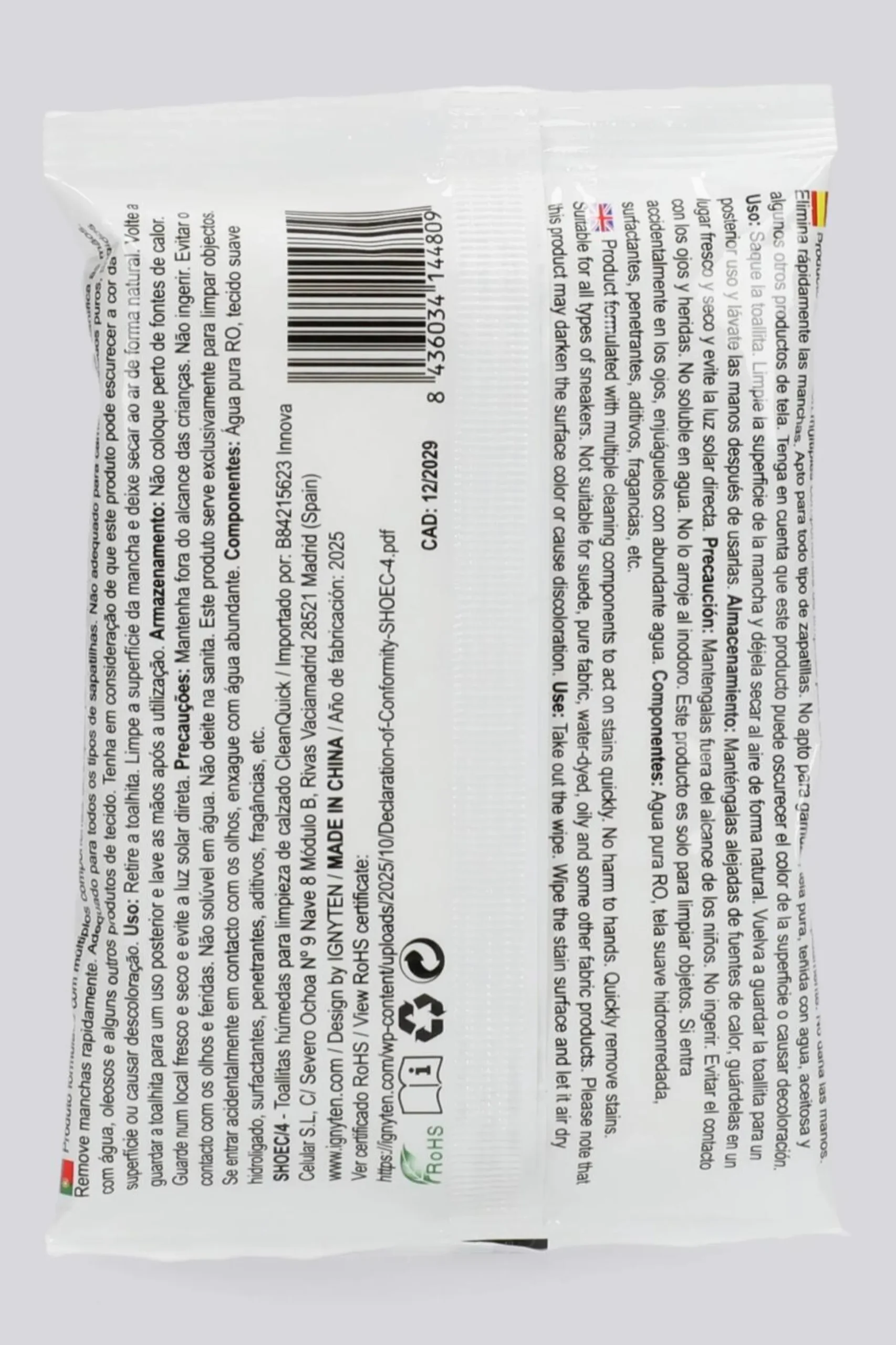 Ignyten Cleanquick Wipes Cleaner