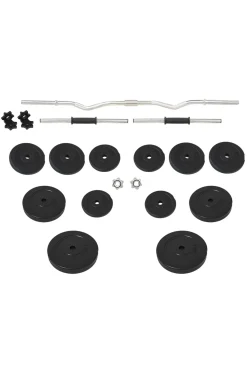 Juego De Barras Y Mancuernas Vidaxl Curl 60 Kg 2.5x120 CM