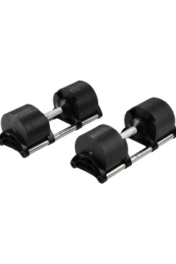 Juego De 2 Mancuernas Ajustables De 2kg A 32kg Fitness Tech