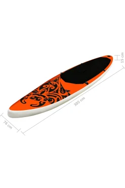 Juego Tabla De Paddle Surf Hinchable Vidaxl 305x76x15 CM