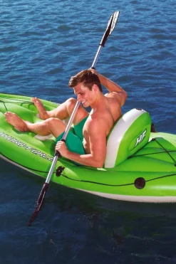 Kayak Hinchable Individual Verde De Pvc De 270x100 CM