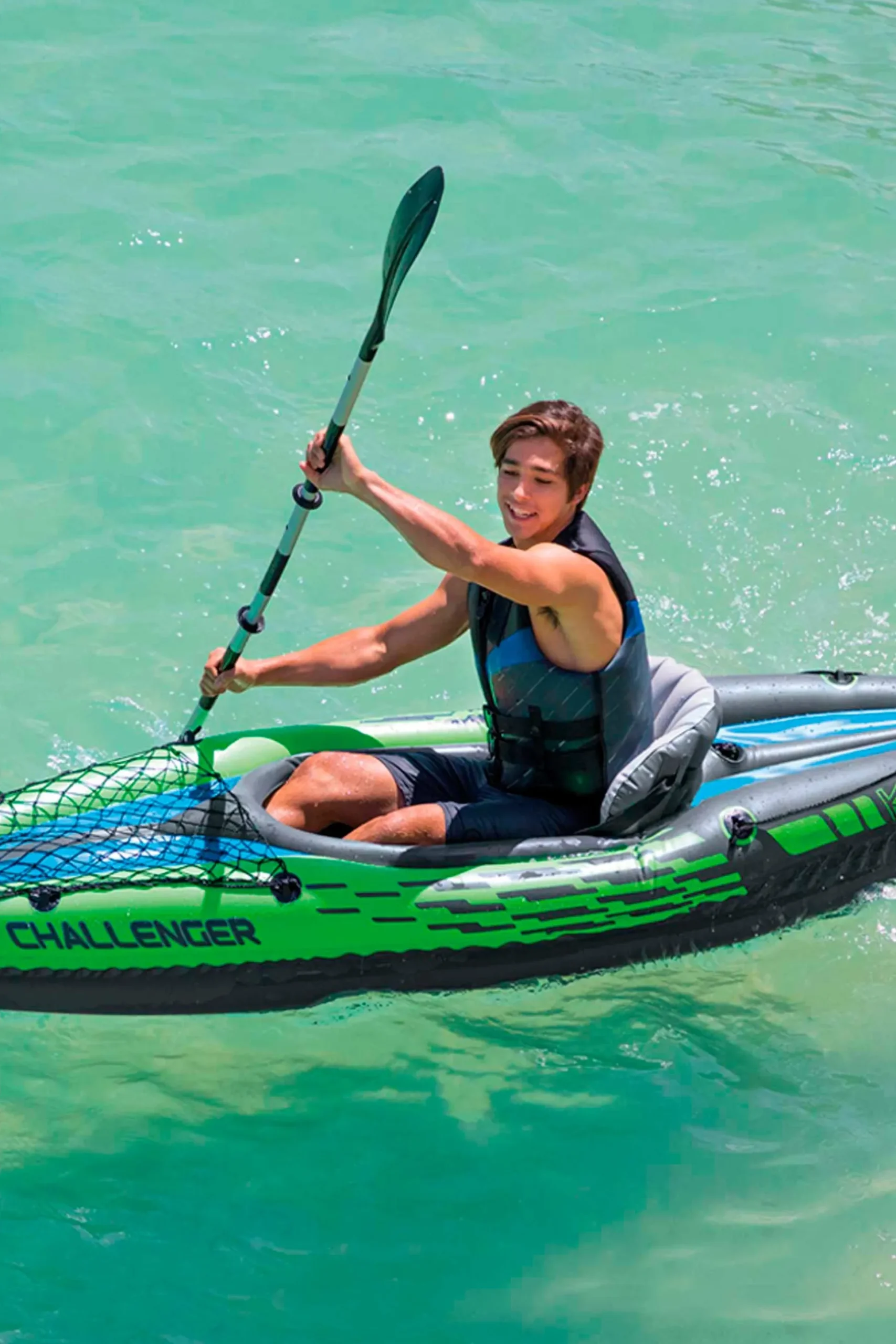Kayak Hinchable Intex Challenger K1 & 1 Remo