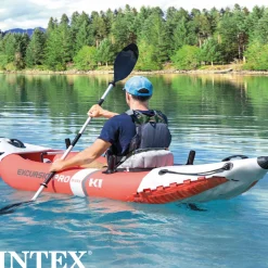 Kayak Hinchable Intex K1 Excursion Pro 1 Remo + Hinchador