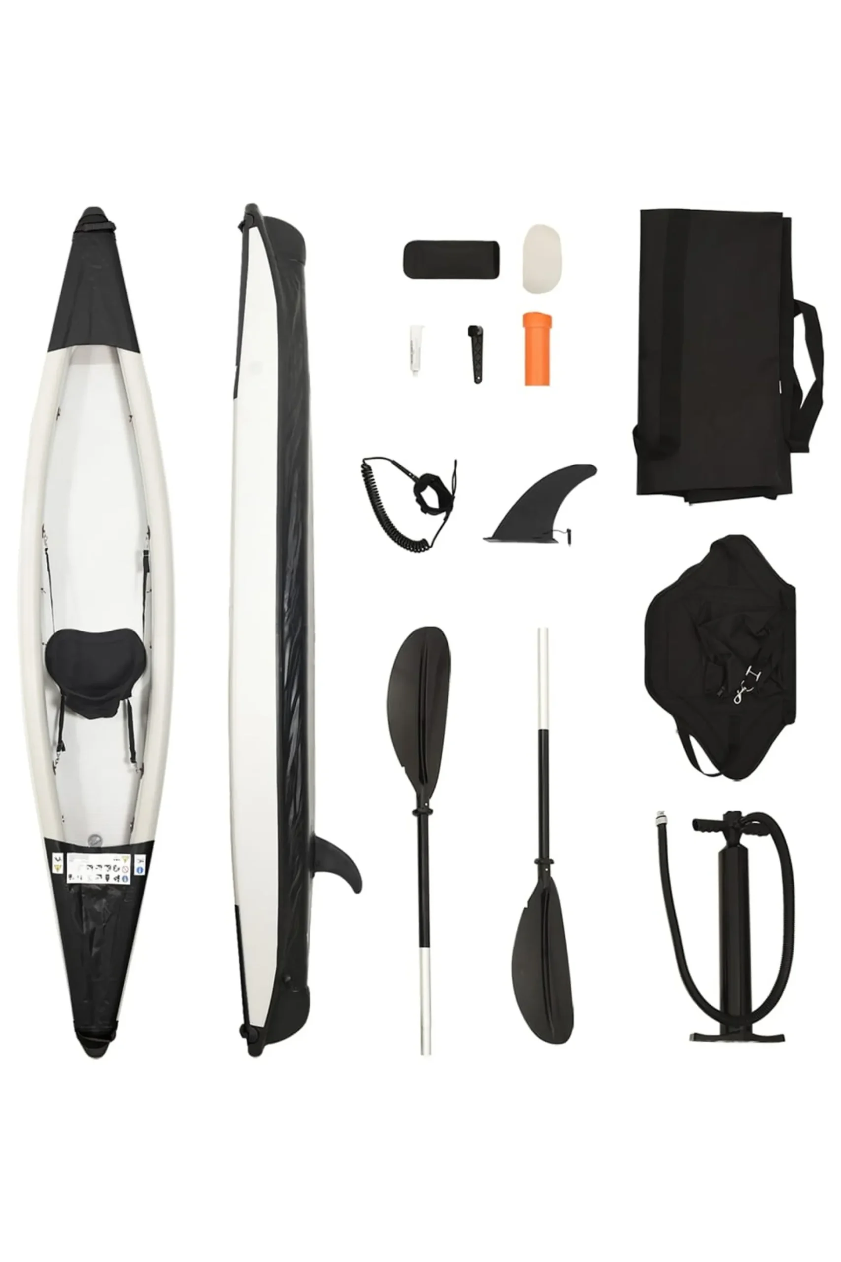 Kayak Inflable Vidaxl 375 X 72 X 31 CM