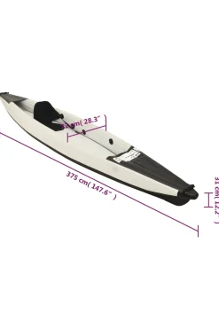 Kayak Inflable Vidaxl 375 X 72 X 31 CM