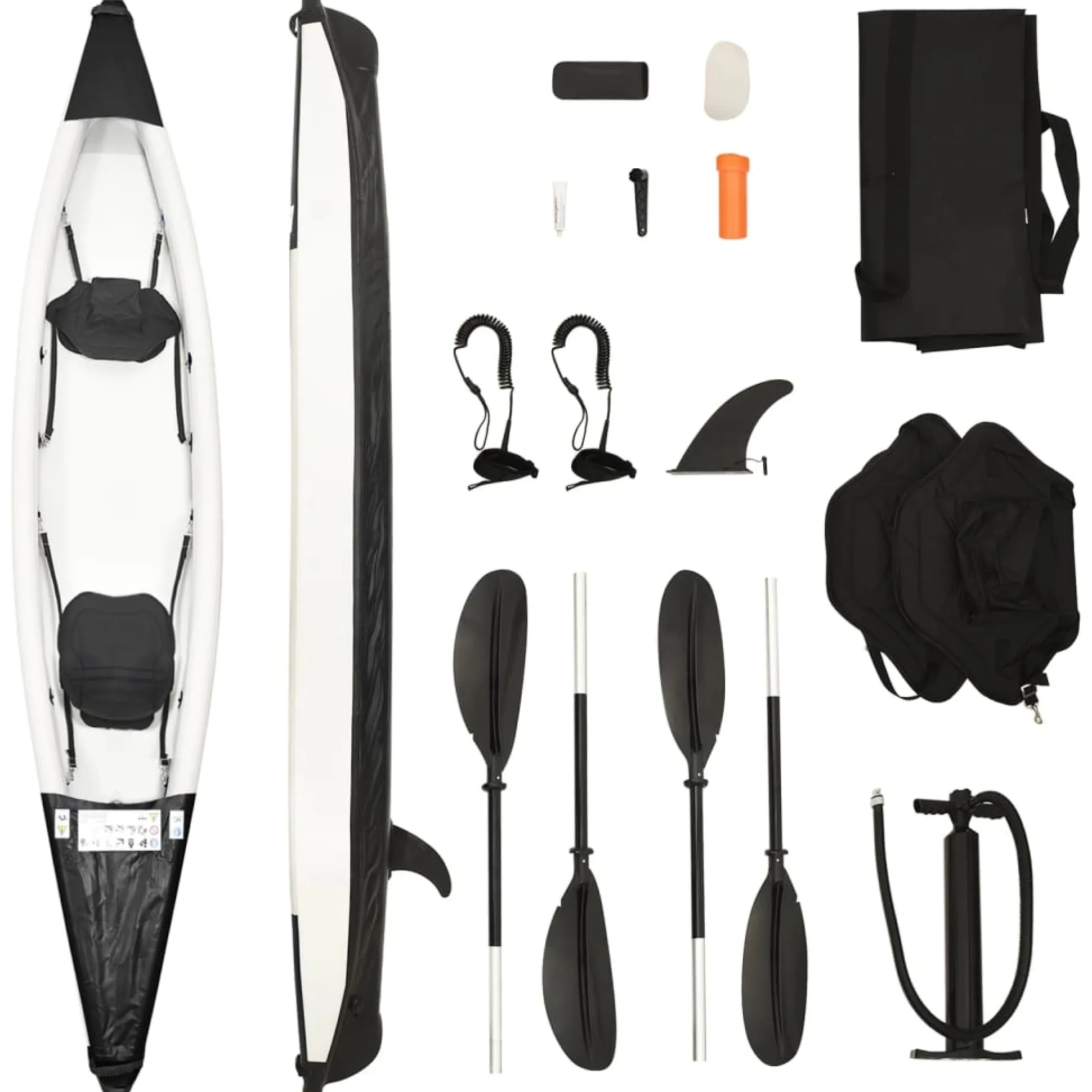 Kayak Inflable Vidaxl 424 X 81 X 31 CM
