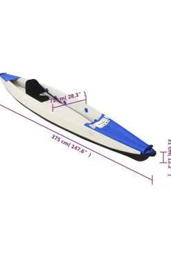 Kayak Inflable Vidaxl 375 X 72 X 31 CM