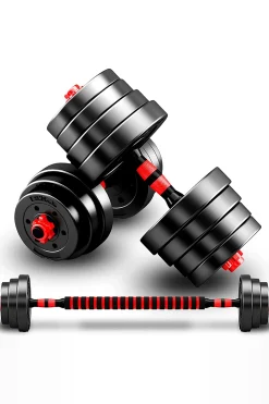 Kit 40 Kg De Mancuernas 2 En 1 Ajustables Multifit