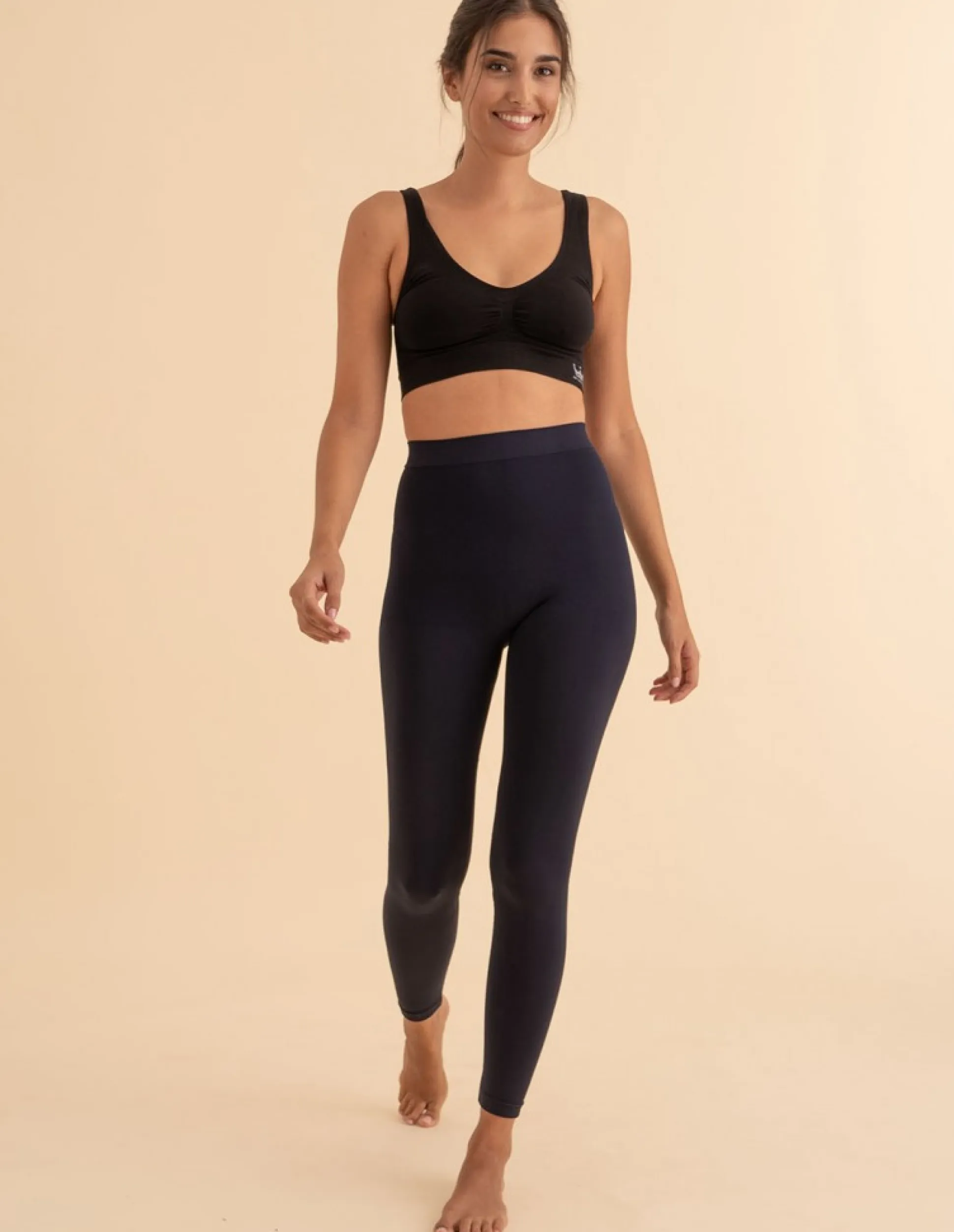 Legging Reductor Vientre Plano Con Fibra Emana Nova Anaissa