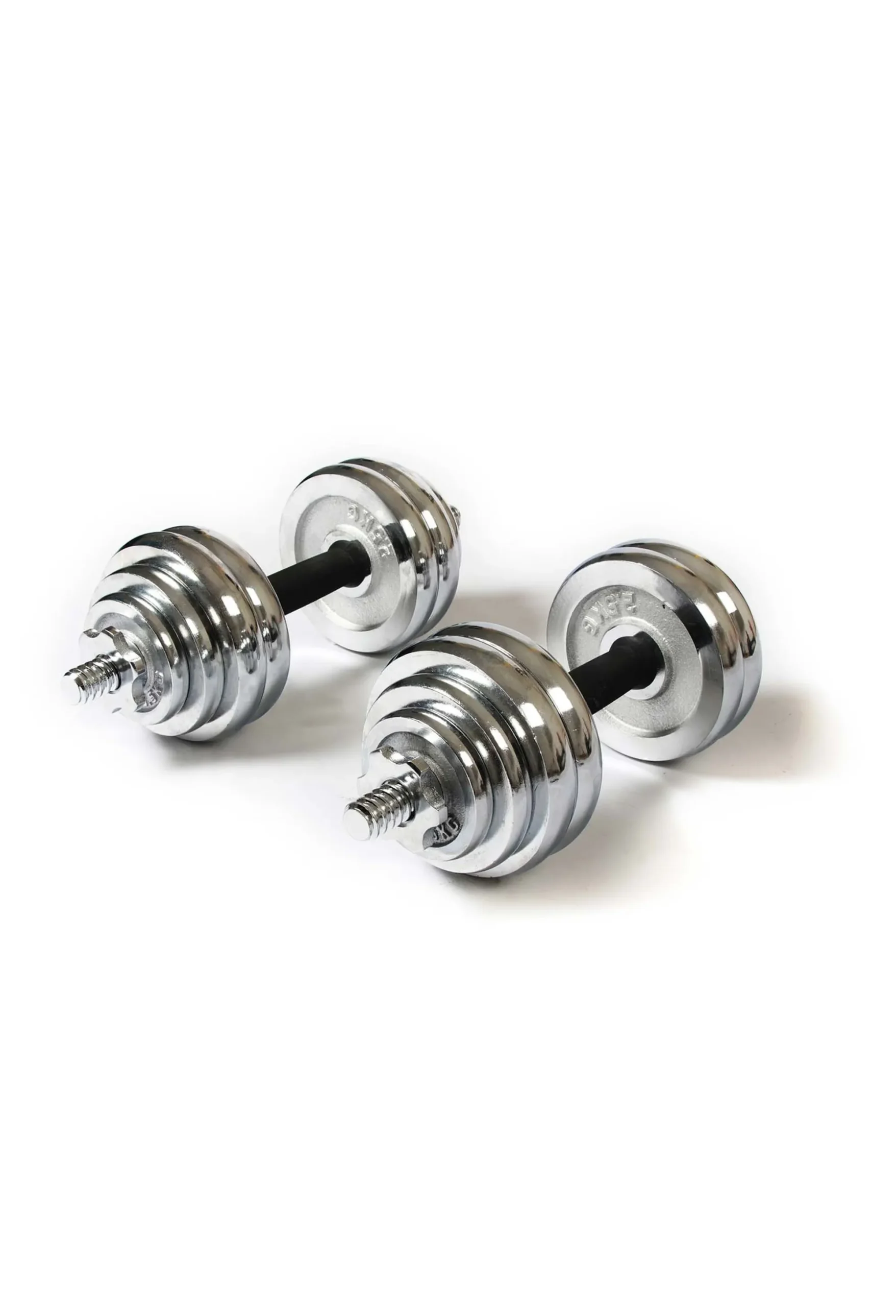 Maletín 2 Mancuernas 30 Kg Keboo Serie 700 8 Discos De 2,5 Kg, 4 Discos De 1,25 Kg Y 4 Discos De