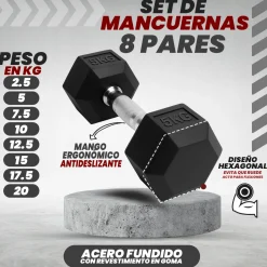 Mancuernas Hexagonales 6kg