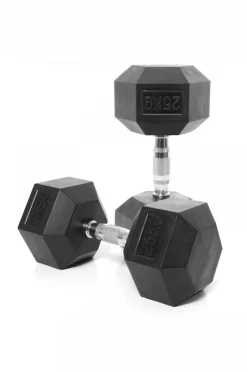 Mancuernas Hexagonales 25 Kg. Set Vimas Sport