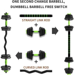 4 Mancuernas 10kg Fitness Tech