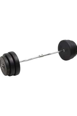 Mancuerna Super Curl Con Discos Vidaxl 90 Kg 2.5x120 CM