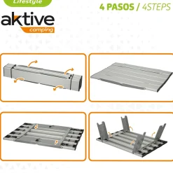 Mesa Auxiliar Plegable De Camping Aktive