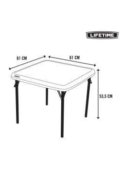 Mesa Baja Plegable Infantil Crema Lifetime 61 X 61 X 53,5 CM