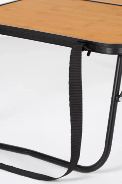 Mesa De Camping Plegable Efecto Bambú C/asas Transporte Aktive