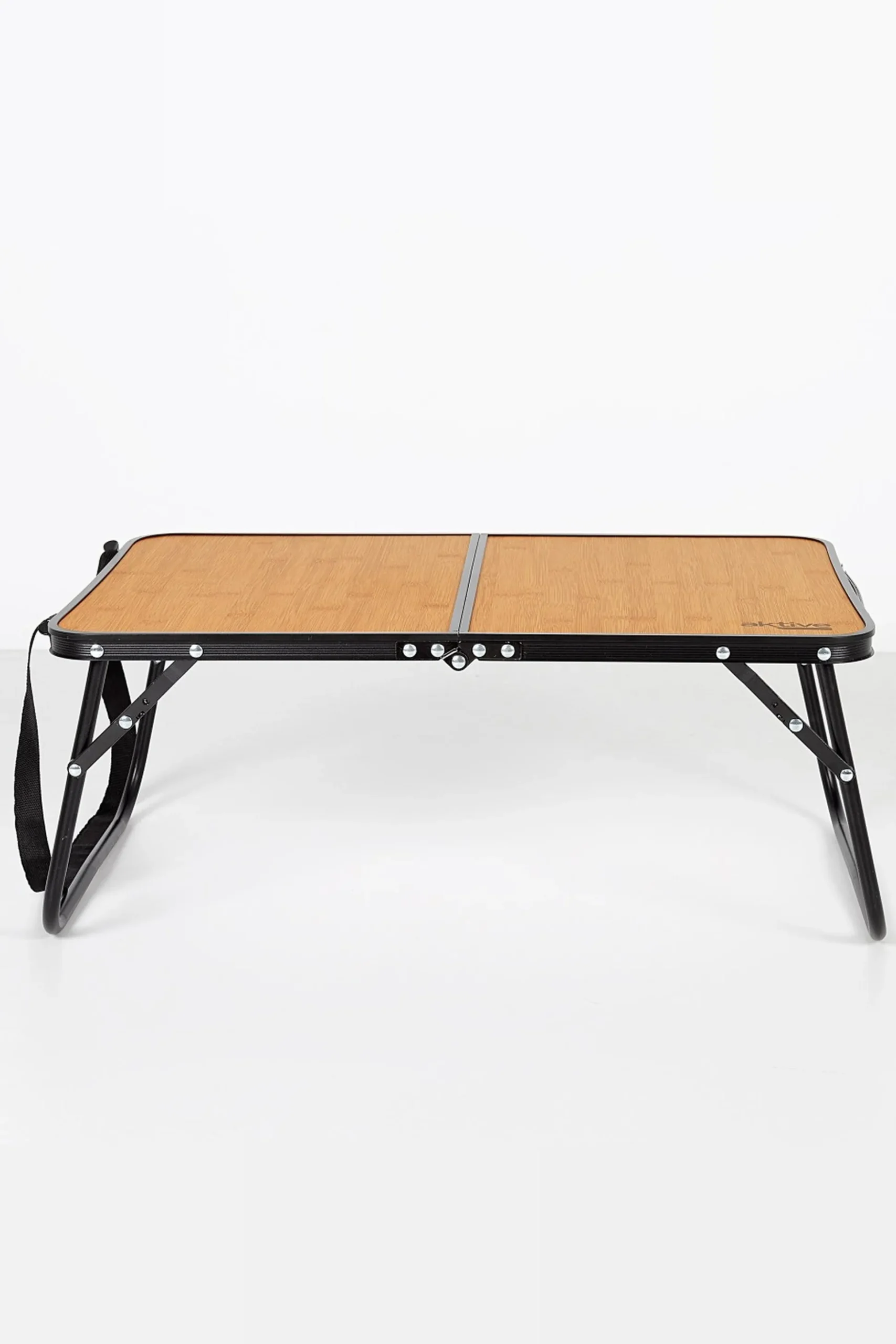 Mesa De Camping Plegable Efecto Bambú C/asas Transporte Aktive