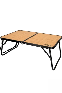 Mesa De Camping Plegable Efecto Bambú C/asas Transporte Aktive